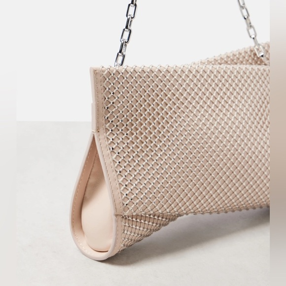 Christian Louboutin Loubitwist Small Mesh & Leather Clutch New no box - Picture 5 of 11